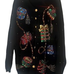 Vintage 1X ladies holiday sweater